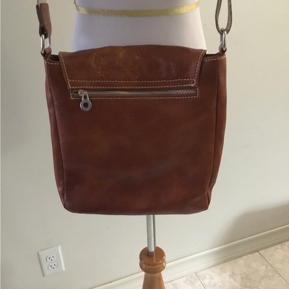 2X HOST PICK- CUOIO TOSCANA GENUINE LEATHER CROSSBODY BAG MADE IN ITALY - Picture 2 of 7